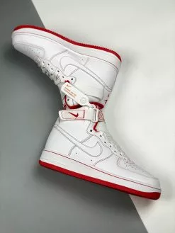 Nike Air Force 1 High White/Red CV1753-100 For Sale -Cheap Jordan Shop Nike Air Force 1 High White Red CV1753 100 For Sale 3
