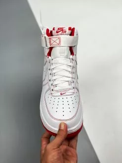 Nike Air Force 1 High White/Red CV1753-100 For Sale -Cheap Jordan Shop Nike Air Force 1 High White Red CV1753 100 For Sale 5