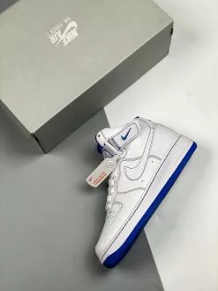 Nike Air Force 1 High White/Royal Blue CV1753-101 For Sale -Cheap Jordan Shop Nike Air Force 1 High White Royal Blue CV1753 101 For Sale 2 1