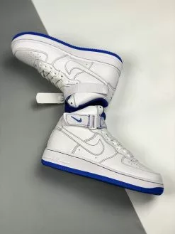 Nike Air Force 1 High White/Royal Blue CV1753-101 For Sale -Cheap Jordan Shop Nike Air Force 1 High White Royal Blue CV1753 101 For Sale 4 1
