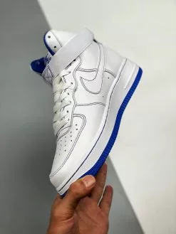 Nike Air Force 1 High White/Royal Blue CV1753-101 For Sale -Cheap Jordan Shop Nike Air Force 1 High White Royal Blue CV1753 101 For Sale 5 1