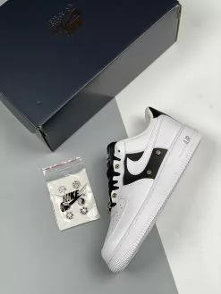 Nike Air Force 1 Low Snap Button Bling Black White For Sale -Cheap Jordan Shop Nike Air Force 1 Low Snap Button Bling Black White For Sale 2 1
