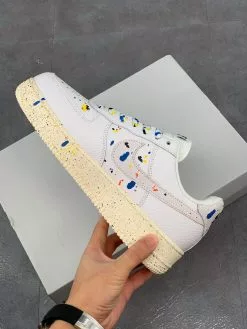 Nike Air Force 1 Low Splatter White CZ0339-100 For Sale -Cheap Jordan Shop Nike Air Force 1 Low Splatter White CZ0339 100 For Sale 3