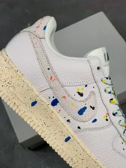 Nike Air Force 1 Low Splatter White CZ0339-100 For Sale -Cheap Jordan Shop Nike Air Force 1 Low Splatter White CZ0339 100 For Sale 4