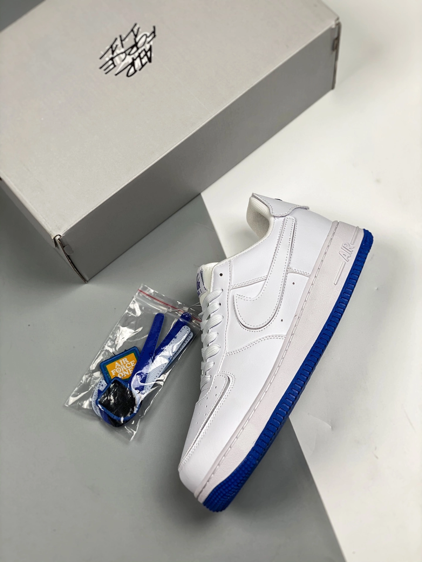 Nike Air Force 1 Low White/Royal Blue/White For Sale 5 Nike Air Force 1 Low White/Royal Blue/White For Sale - Image 3