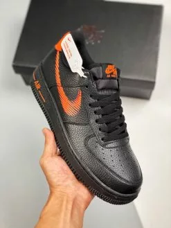 Nike Air Force 1 Low Zig Zag Black Orange DN4928-001 For Sale