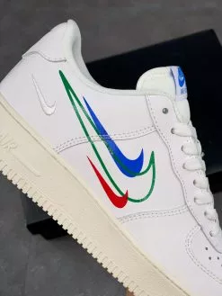 Nike Air Force 1 Multi Swoosh White DM9096-101 For Sale -Cheap Jordan Shop Nike Air Force 1 Multi Swoosh White DM9096 101 For Sale 2