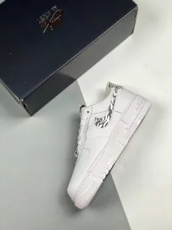 Nike Air Force 1 Pixel “Zebra” White/Particle Grey For Sale -Cheap Jordan Shop Nike Air Force 1 Pixel Zebra White Particle Grey For Sale 2