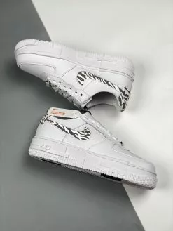 Nike Air Force 1 Pixel “Zebra” White/Particle Grey For Sale -Cheap Jordan Shop Nike Air Force 1 Pixel Zebra White Particle Grey For Sale 3