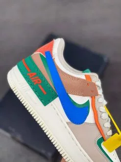 Nike Air Force 1 Shadow “First Use” White/Green-Blue-Orange For Sale -Cheap Jordan Shop Nike Air Force 1 Shadow First Use White Green Blue Orange For Sale 4