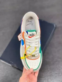 Nike Air Force 1 Shadow “First Use” White/Green-Blue-Orange For Sale -Cheap Jordan Shop Nike Air Force 1 Shadow First Use White Green Blue Orange For Sale 5