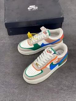 Nike Air Force 1 Shadow “First Use” White/Green-Blue-Orange For Sale -Cheap Jordan Shop Nike Air Force 1 Shadow First Use White Green Blue Orange For Sale 7