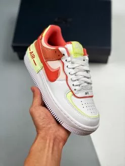 Nike Air Force 1 Shadow White/Magic Ember-Crimson Bliss-Lime Ice For Sale
