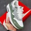 Nike Air Max 1 White/Spiral Sage-Wolf Grey-Black For Sale