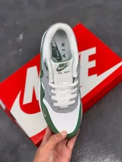 Nike Air Max 1 White/Spiral Sage-Wolf Grey-Black For Sale -Cheap Jordan Shop Nike Air Max 1 White Spiral Sage Wolf Grey Black For Sale 5