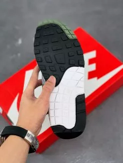 Nike Air Max 1 White/Spiral Sage-Wolf Grey-Black For Sale -Cheap Jordan Shop Nike Air Max 1 White Spiral Sage Wolf Grey Black For Sale 7