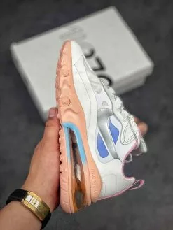 Nike Air Max 270 React Pink Washed Coral For Sale -Cheap Jordan Shop Nike Air Max 270 React Pink Washed Coral For Sale 2