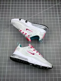 Nike Air Max 270 React White Teal And Pink For Sale -Cheap Jordan Shop Nike Air Max 270 React White Teal and Pink For Sale 2