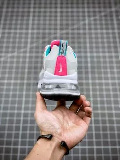 Nike Air Max 270 React White Teal And Pink For Sale -Cheap Jordan Shop Nike Air Max 270 React White Teal and Pink For Sale 7