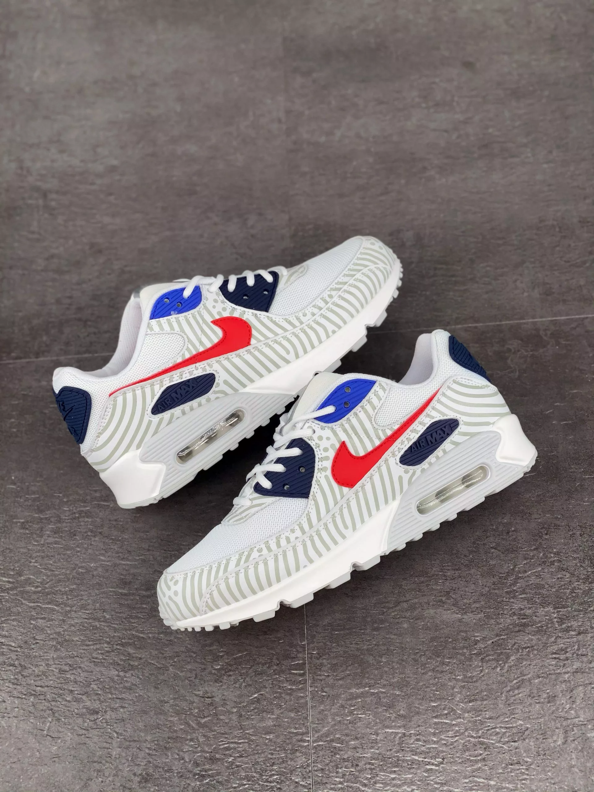 Nike Air Max 90 “Euro Tour” White Red CW7574-100 For Sale 3 Nike Air Max 90 “Euro Tour” White Red CW7574-100 For Sale - Image 2