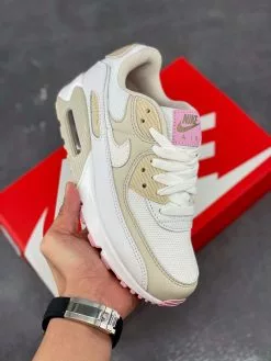 Nike Air Max 90 White/Metallic Red Bronze/Light Orewood Brown For Sale