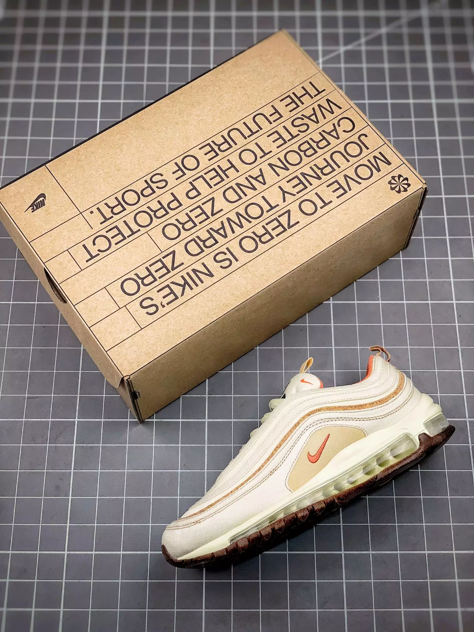 Nike Air Max 97 “Cork” Coconut Milk/Lite Sienna-Sesame For Sale 5 Nike Air Max 97 “Cork” Coconut Milk/Lite Sienna-Sesame For Sale - Image 3