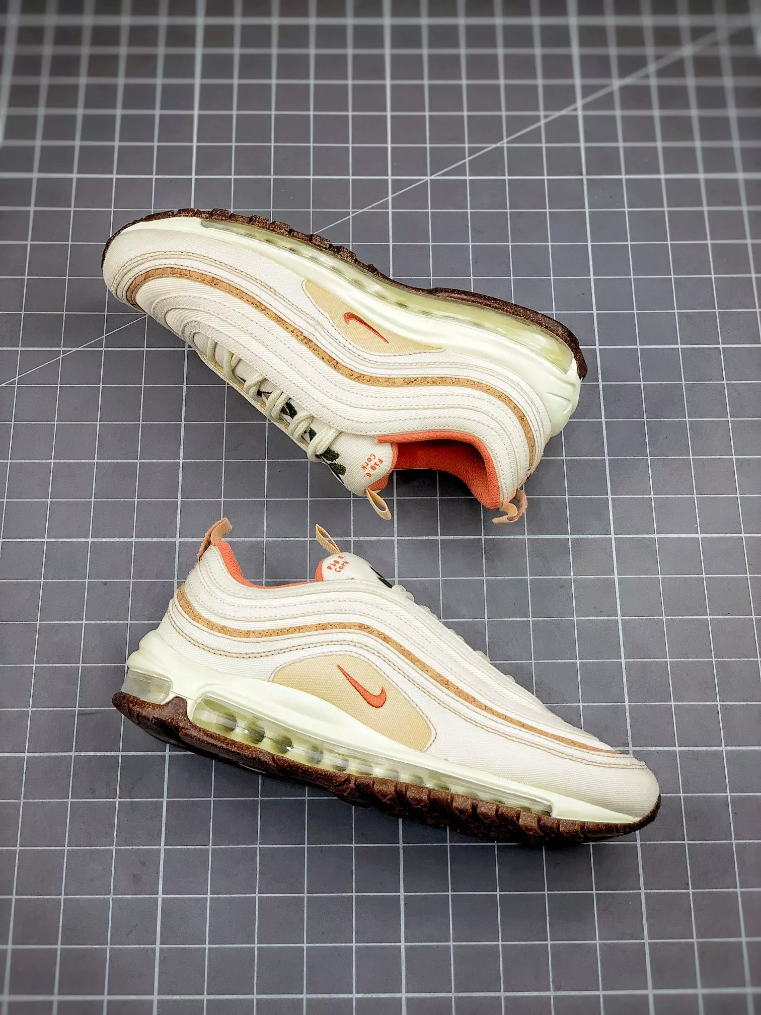 Nike Air Max 97 “Cork” Coconut Milk/Lite Sienna-Sesame For Sale 6 Nike Air Max 97 “Cork” Coconut Milk/Lite Sienna-Sesame For Sale - Image 4