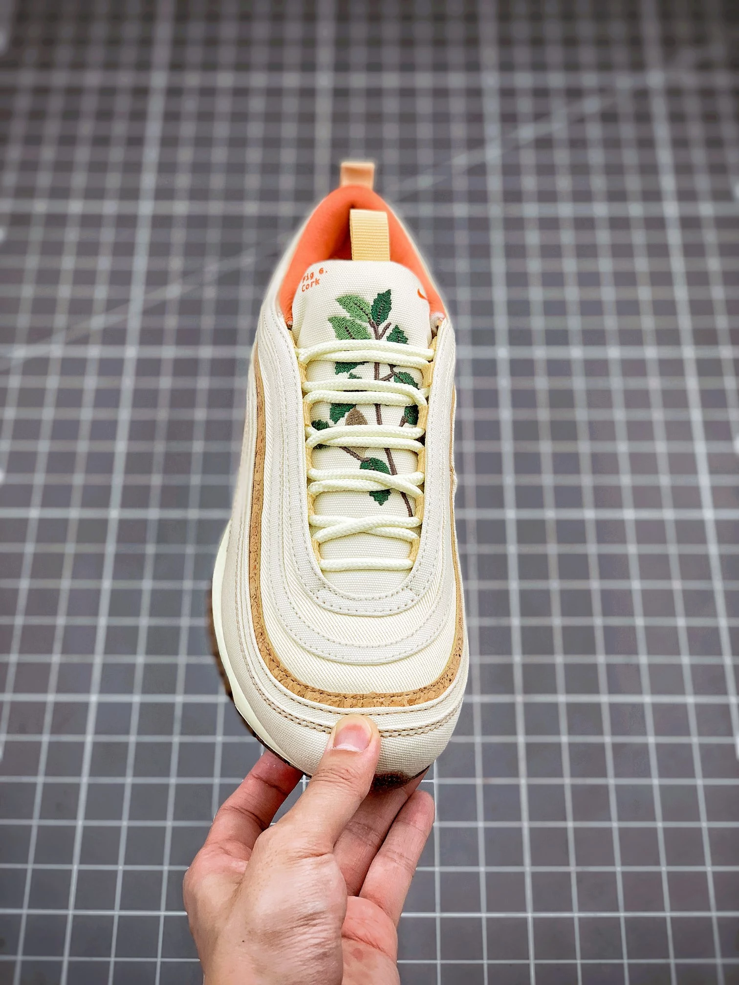 Nike Air Max 97 “Cork” Coconut Milk/Lite Sienna-Sesame For Sale 8 Nike Air Max 97 “Cork” Coconut Milk/Lite Sienna-Sesame For Sale - Image 6