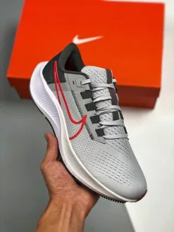 Nike Huarache Nike Air Zoom Pegasus 38 Pure Platinum/Wolf Grey/Iron Grey/Chile Red For Sale