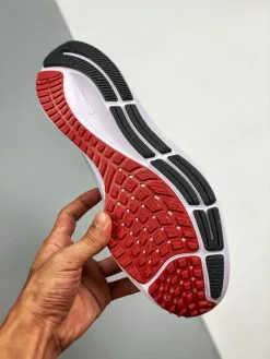 Nike Huarache Nike Air Zoom Pegasus 38 Pure Platinum/Wolf Grey/Iron Grey/Chile Red For Sale -Cheap Jordan Shop Nike Air Zoom Pegasus 38 Pure Platinum Wolf Grey Iron Grey Chile Red 6