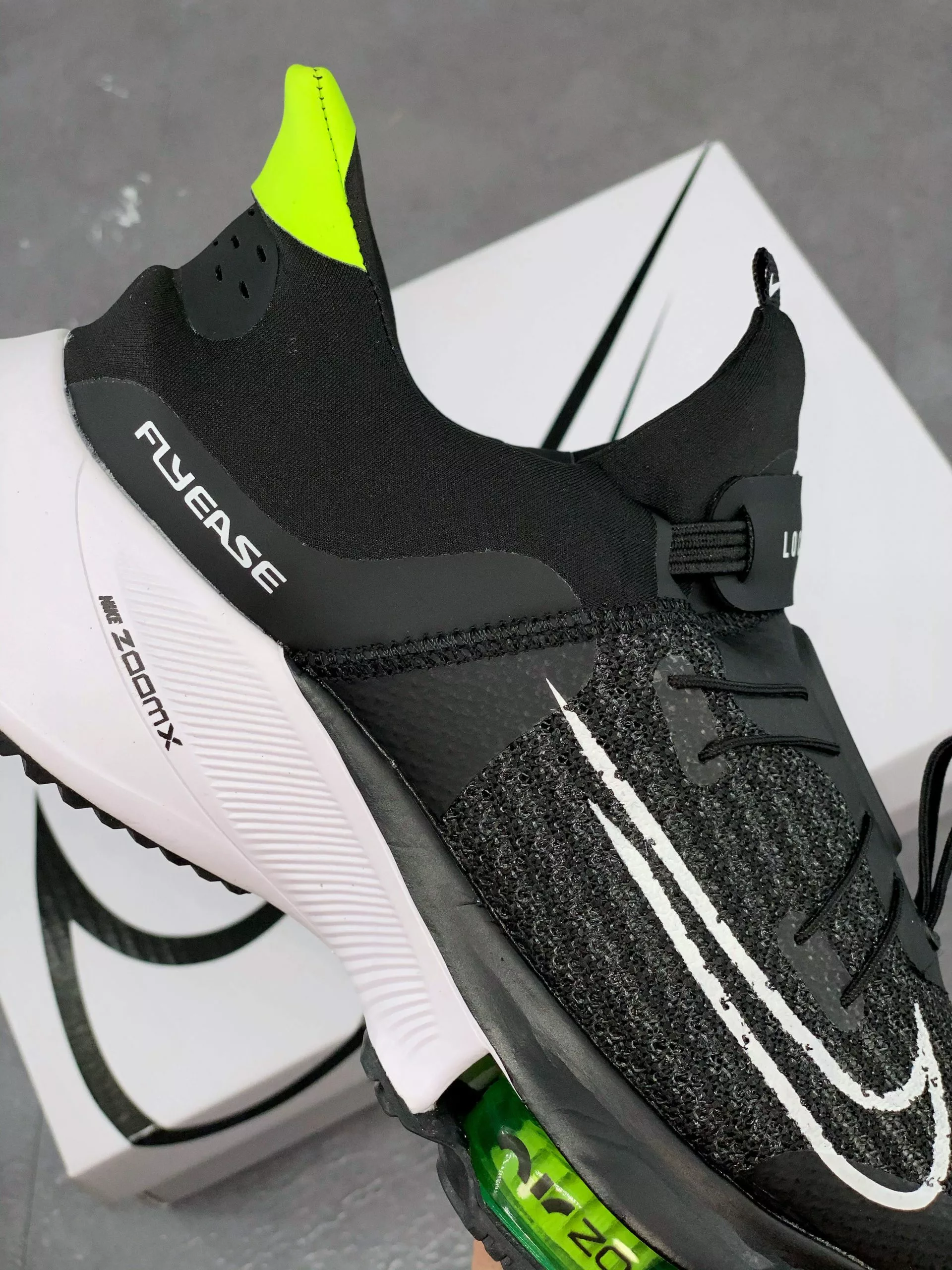 Nike React Element 55 Nike Air Zoom Tempo NEXT% FlyEase Black/White-Volt For Sale 7 Nike React Element 55 Nike Air Zoom Tempo NEXT% FlyEase Black/White-Volt For Sale - Image 5