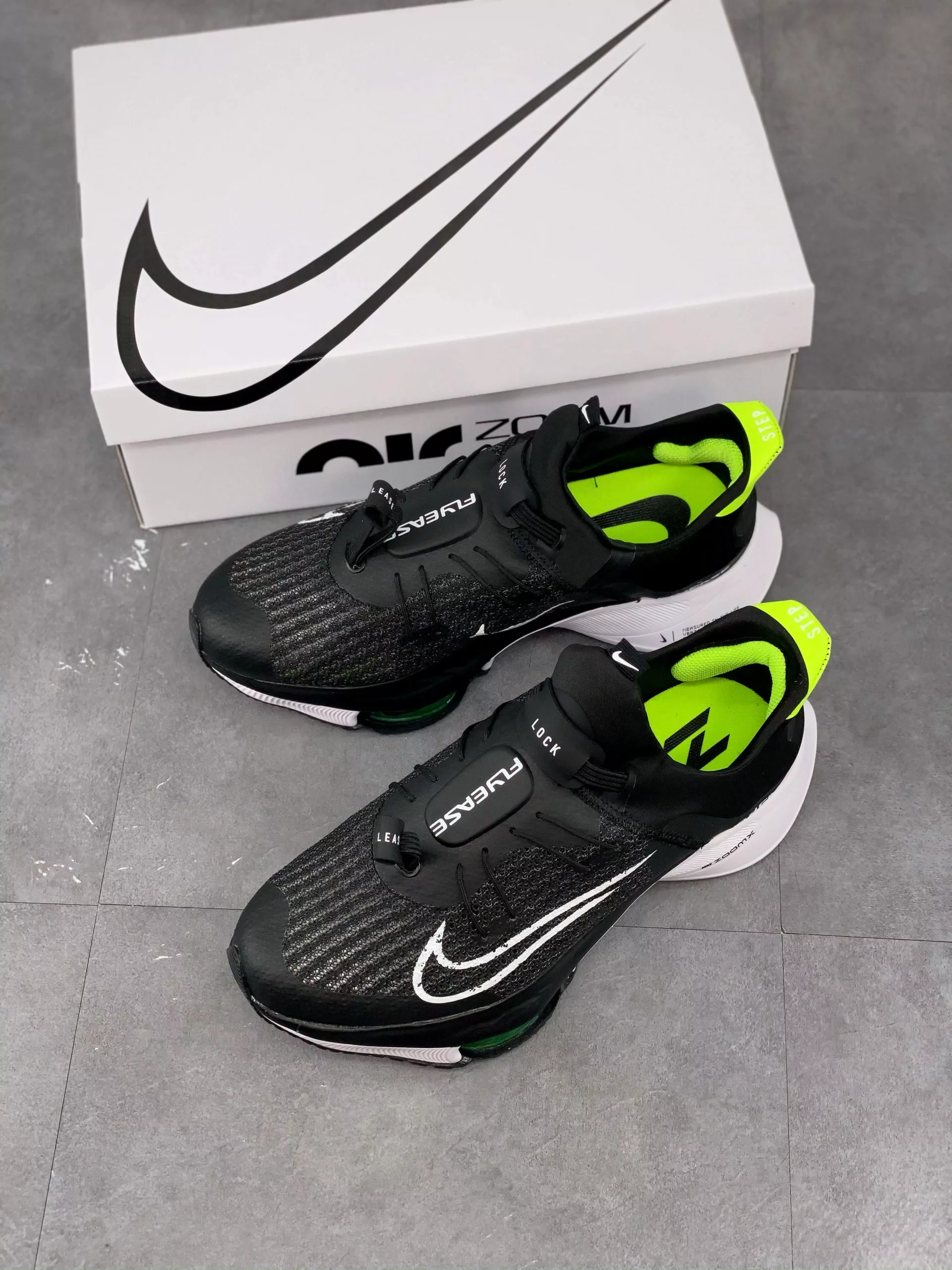 Nike React Element 55 Nike Air Zoom Tempo NEXT% FlyEase Black/White-Volt For Sale 10 Nike React Element 55 Nike Air Zoom Tempo NEXT% FlyEase Black/White-Volt For Sale - Image 8
