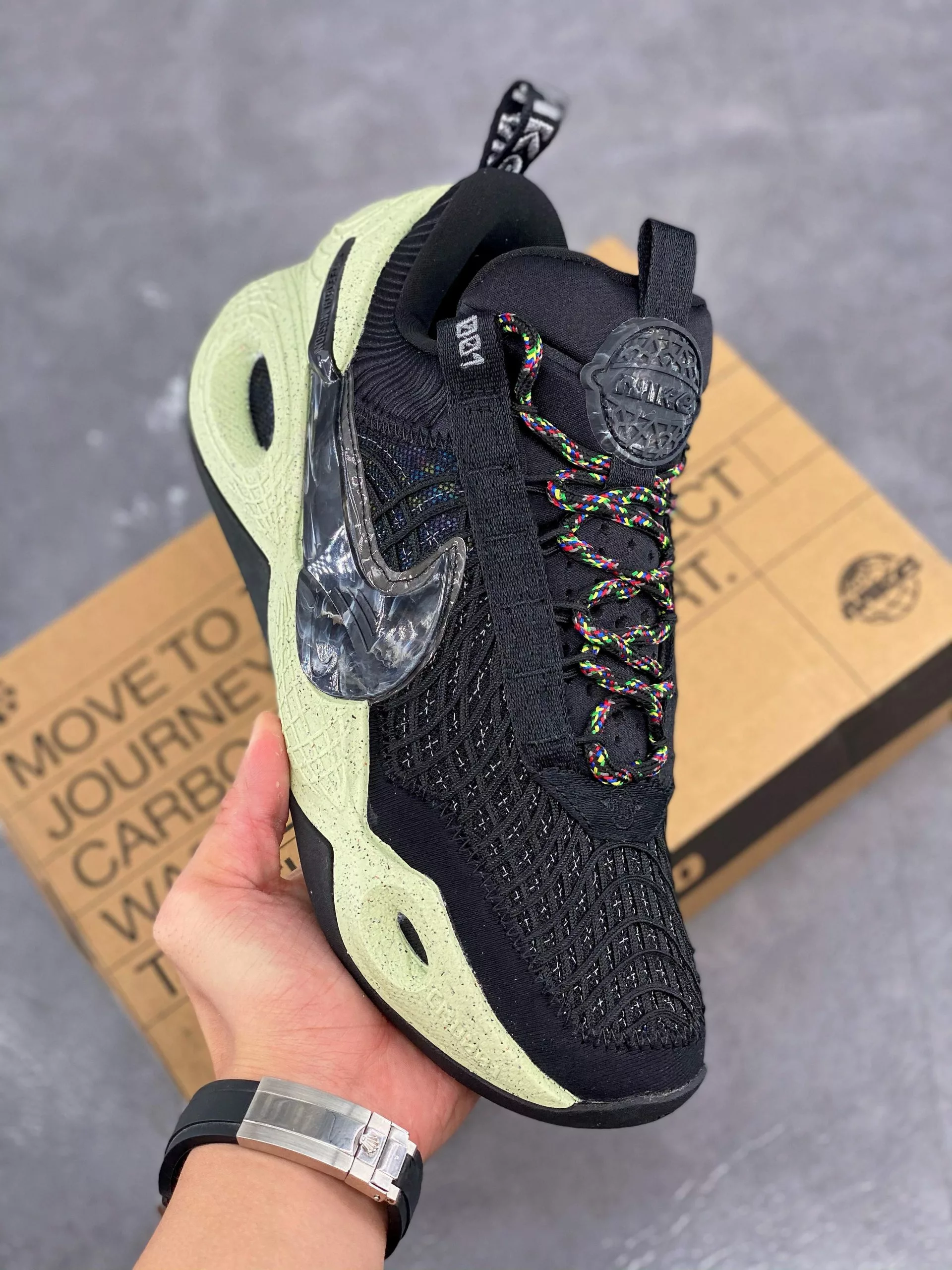 Nike Huarache Nike Cosmic Unity Natural/Total Orange-Green Glow For Sale 3 Nike Huarache Nike Cosmic Unity Natural/Total Orange-Green Glow For Sale