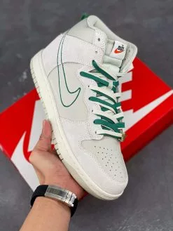 Nike SB Dunk Nike Dunk High “First Use” Light Bone/Sail/Green Noise For Sale