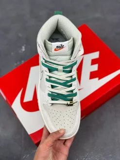 Nike SB Dunk Nike Dunk High “First Use” Light Bone/Sail/Green Noise For Sale -Cheap Jordan Shop Nike Dunk High First Use Light Bone Sail Green Noise For Sale 5