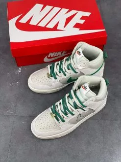 Nike SB Dunk Nike Dunk High “First Use” Light Bone/Sail/Green Noise For Sale -Cheap Jordan Shop Nike Dunk High First Use Light Bone Sail Green Noise For Sale 7
