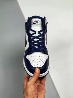 Nike SB Dunk Nike Dunk High White/Midnight Navy-White For Sale -Cheap Jordan Shop Nike Dunk High White Midnight Navy White For Sale 5 1