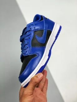 Nike SB Dunk Nike Dunk Low Black/Hyper Cobalt-White For Sale -Cheap Jordan Shop Nike Dunk Low Black Hyper Cobalt White For Sale 4