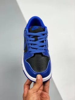 Nike SB Dunk Nike Dunk Low Black/Hyper Cobalt-White For Sale -Cheap Jordan Shop Nike Dunk Low Black Hyper Cobalt White For Sale 5