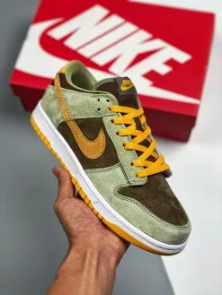 Cheap Jordan Shop 2 Nike SB Dunk Nike Dunk Low Dusty Olive/Pro Gold DH5360-300 For Sale
