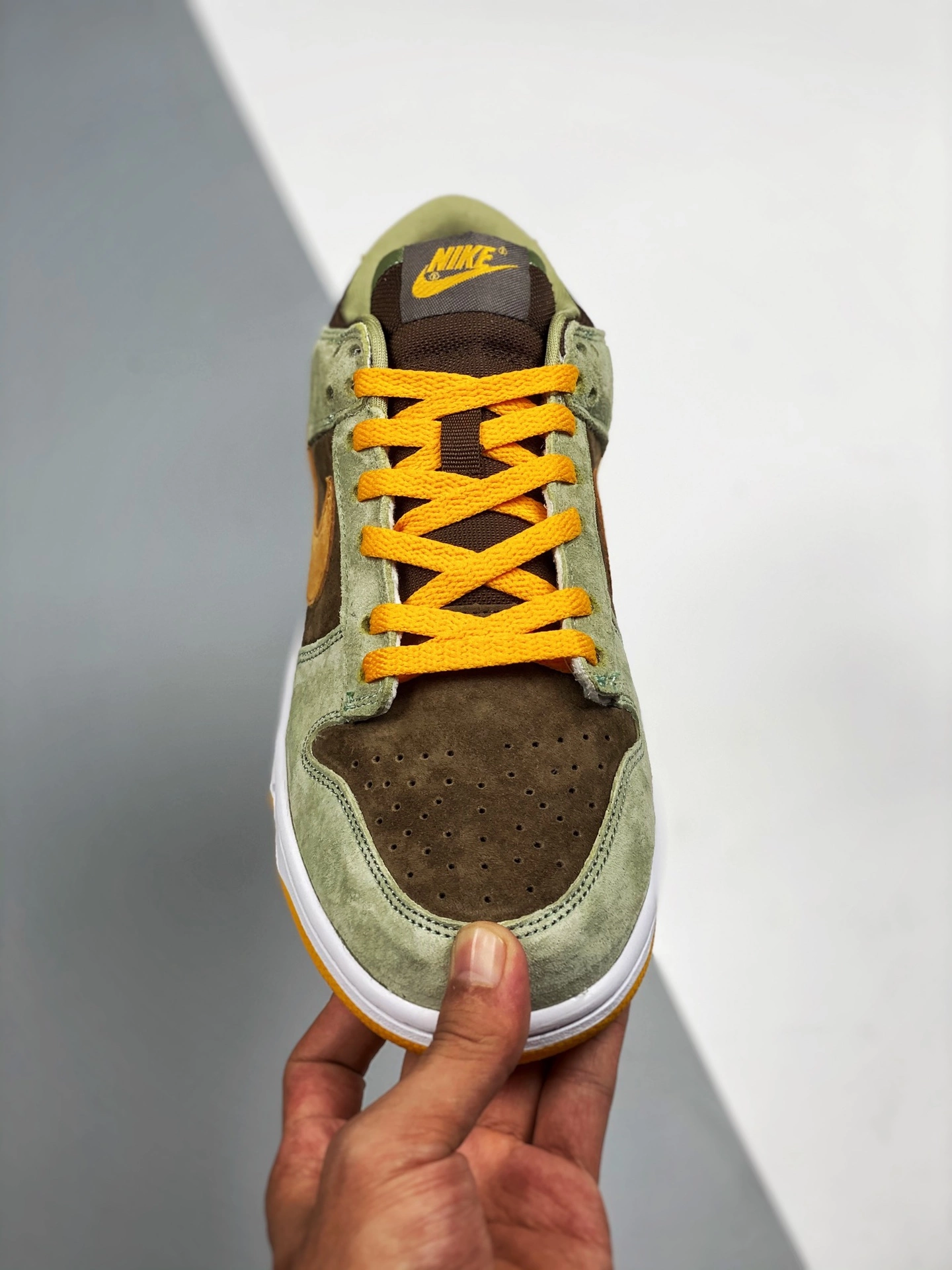 Nike SB Dunk Nike Dunk Low Dusty Olive/Pro Gold DH5360-300 For Sale 7 Nike SB Dunk Nike Dunk Low Dusty Olive/Pro Gold DH5360-300 For Sale - Image 6
