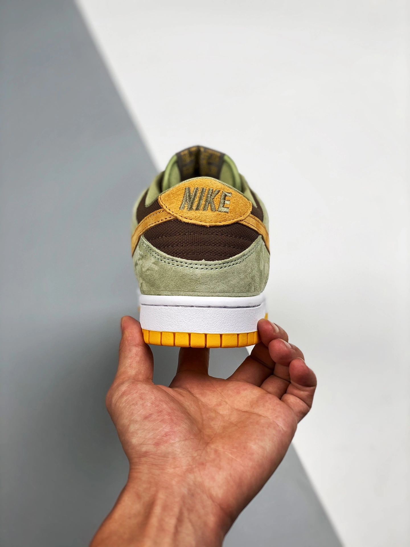 Nike SB Dunk Nike Dunk Low Dusty Olive/Pro Gold DH5360-300 For Sale 9 Nike SB Dunk Nike Dunk Low Dusty Olive/Pro Gold DH5360-300 For Sale - Image 8