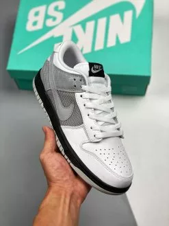 Nike SB Dunk Nike Dunk Low White/Neutral Grey-Black For Sale