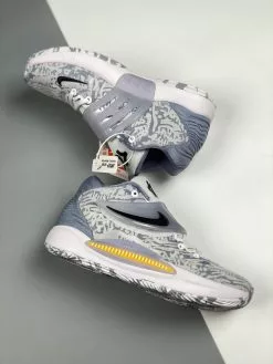 Nike KD 14 “Home” White/Black CW3935-100 For Sale -Cheap Jordan Shop Nike KD 14 Home White Black CW3935 100 3