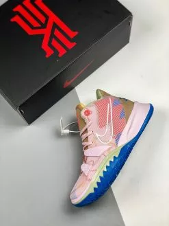 Nike Kyrie 7 “1 World 1 People” Pink Tan For Sale -Cheap Jordan Shop Nike Kyrie 7 1 World 1 People Pink Tan For Sale 2 1