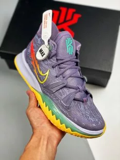 Cheap Jordan Shop 10 Nike Kyrie 7 Daybreak/Citron Pulse-Siren Red-Ghost For Sale