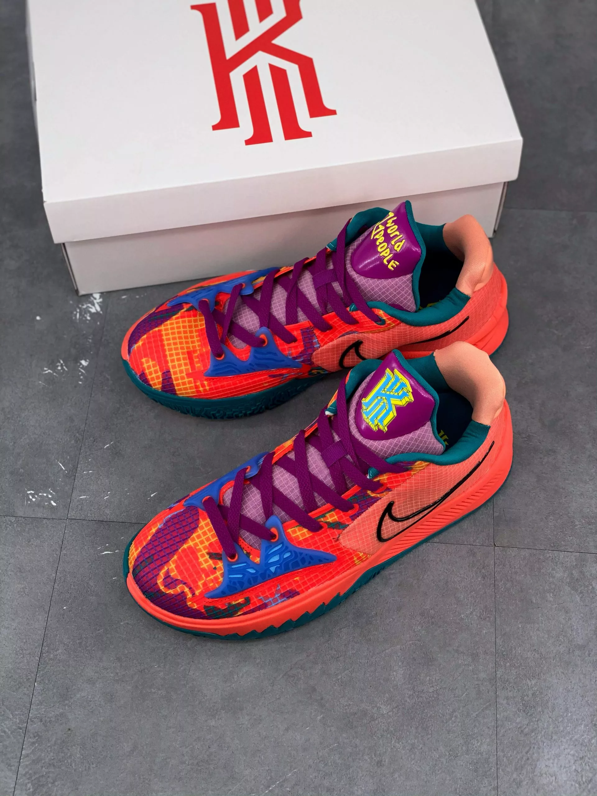 Nike Kyrie Low 4 “1 World 1 People” CW3985-600 For Sale 6 Nike Kyrie Low 4 “1 World 1 People” CW3985-600 For Sale - Image 4