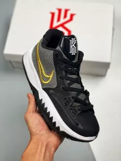 Cheap Jordan Shop 20 Nike Kyrie Low 4 Black Yellow CZ0105-001 For Sale