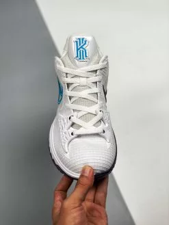Nike Kyrie Low 4 White/Laser Blue-Dark Raisin For Sale -Cheap Jordan Shop Nike Kyrie Low 4 White Laser Blue Dark Raisin For Sale 5 1