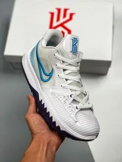 Nike Kyrie Low 4 White/Laser Blue-Dark Raisin For Sale